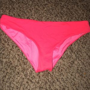 Bright pink bikini bottoms